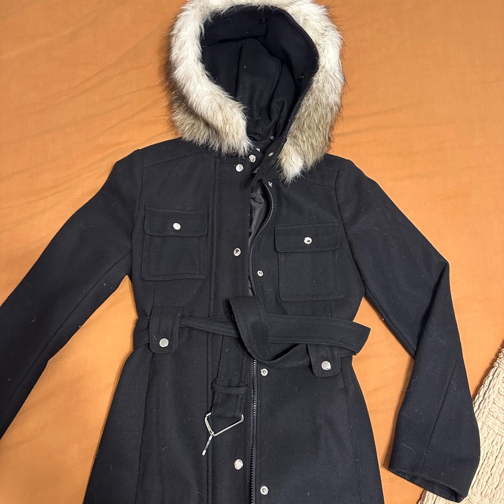 Esprit Wall Coat With Detachable Fur